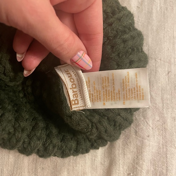 Barbour Dark Green Knit Beanie - Picture 3 of 4